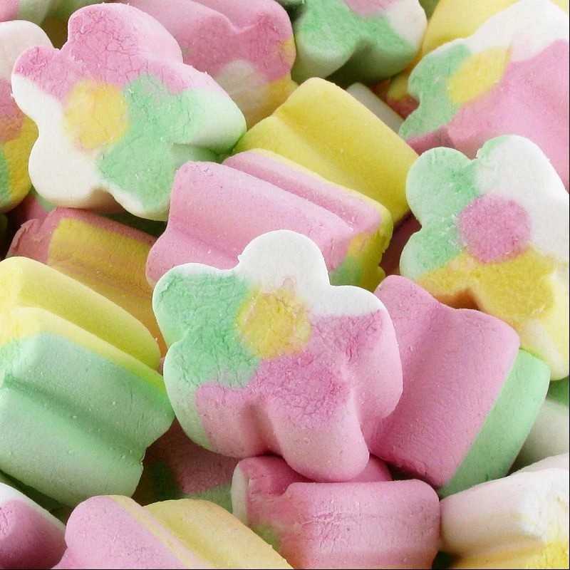 Guimauve fleur multicolore vrac 100g