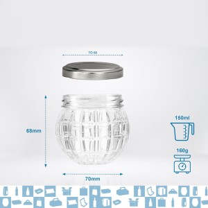 Bocal en verre 150 ml x10