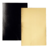 Support rectangle or et noir 40x60cm